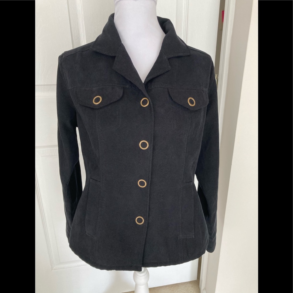 Chico’s Long Sleeve Button Down Jacket - Size 1 - Picture 3 of 10